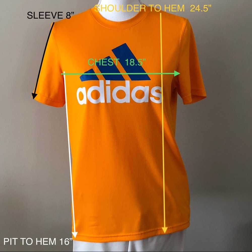 🌟BOYS ADIDAS CLIMATE SHORT SLEEVE TEE L(14-16) - Picture 3 of 8